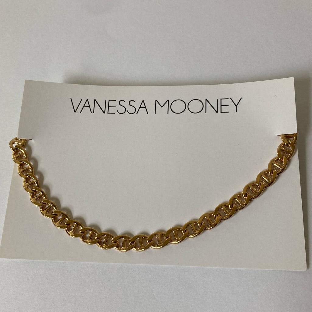 New Vanessa Mooney Gold Chunky Chain Necklace